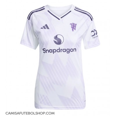 Camisa de time de futebol Manchester United Matheus Cunha #10 Replicas 2º Equipamento Feminina 2025-26 Manga Curta Camisa de time de futebol Manchester United Matheus Cunha #10 Replicas 2º Equipamento Feminina 2025-26 Manga Curta